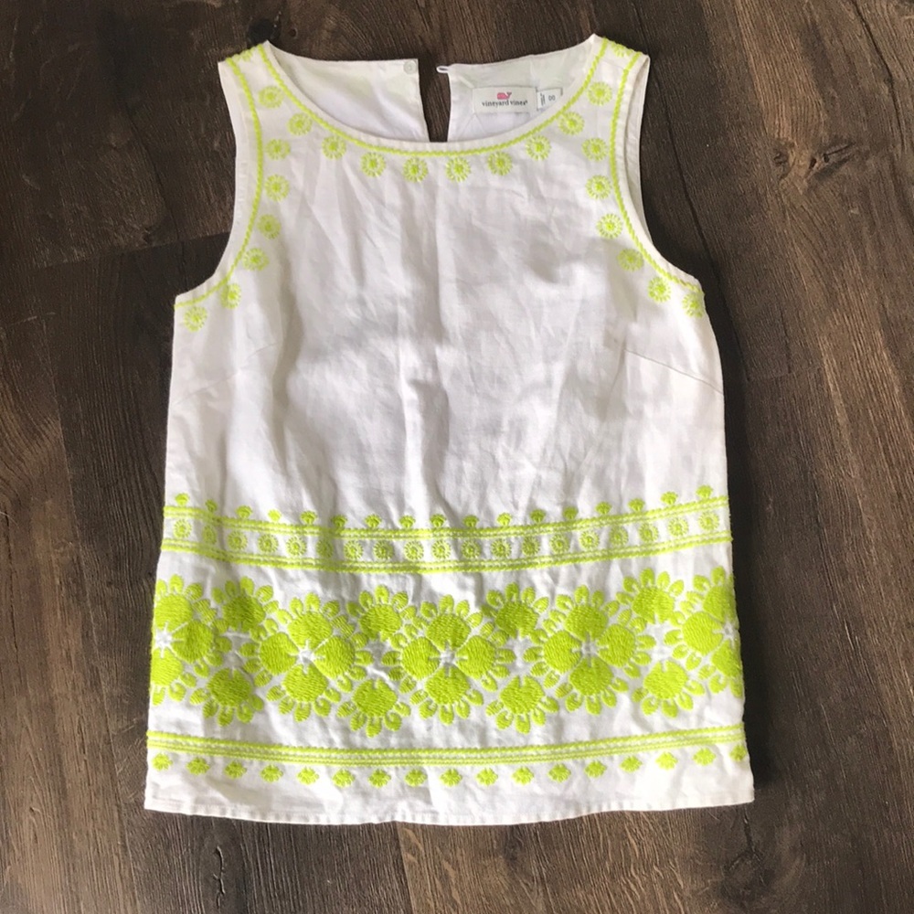 Embroidered tank